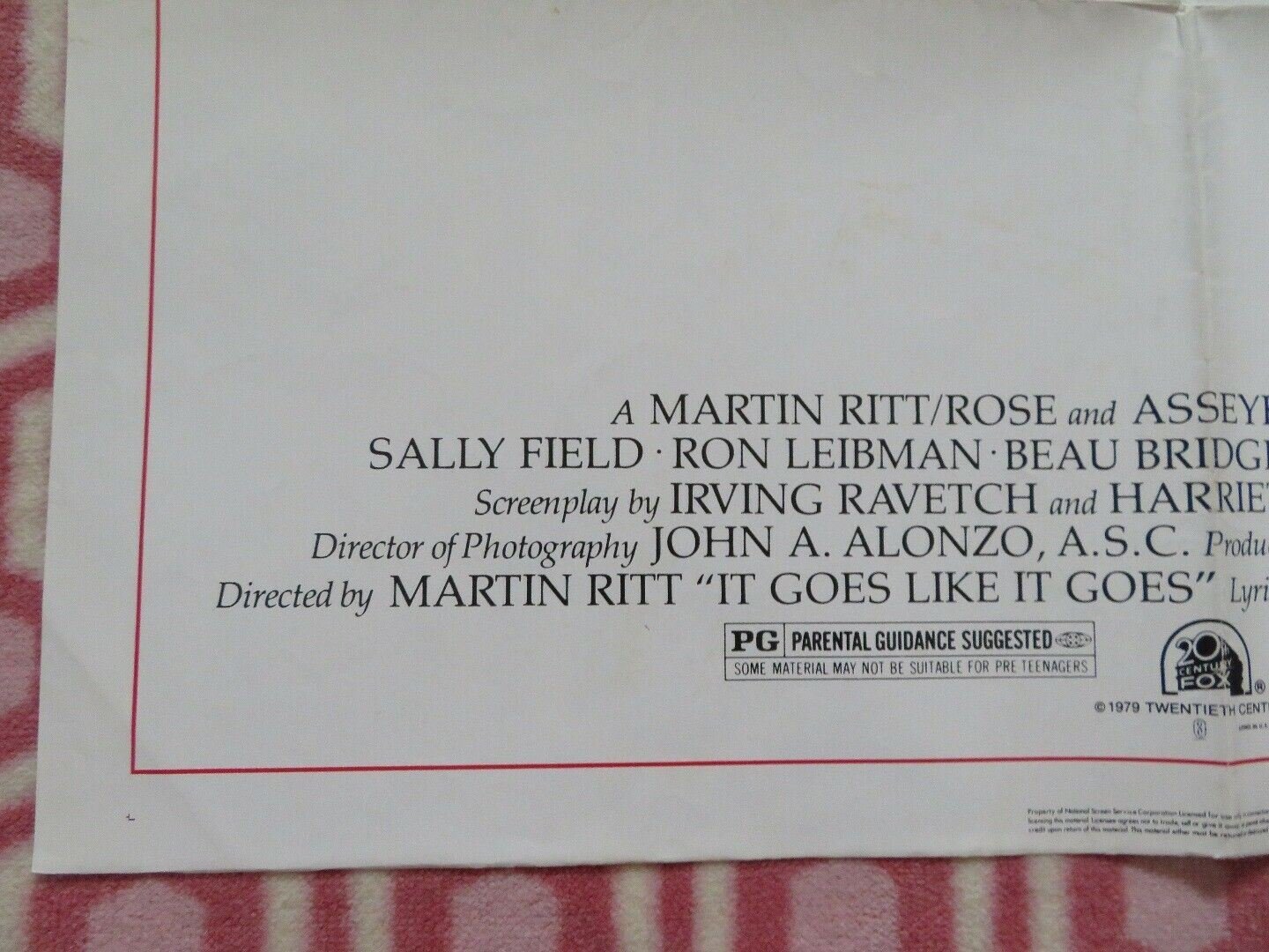 NORMA RAE STYLE B US ONE SHEET POSTER SALLY FIELD RON LEIBMAN 1979 Rendezvous Cinema Movie posters