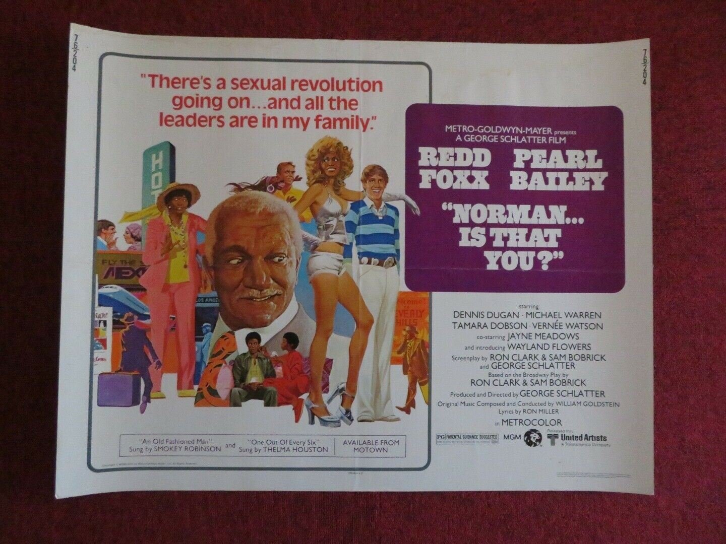 NORMAN... IS THAT YOU US HALF SHEET (22"x 28") POSTER REDD FOXX 1976 Movie posters