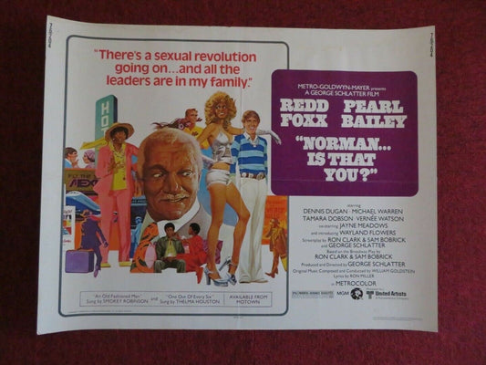 NORMAN... IS THAT YOU US HALF SHEET (22"x 28") POSTER REDD FOXX 1976 Movie posters