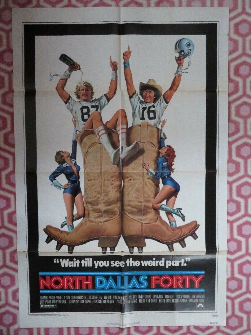 NORTH DALLAS FORTY US ONE SHEET POSTER NICK NOLTE TED KOTCHEFF 1979 Rendezvous Cinema Movie posters
