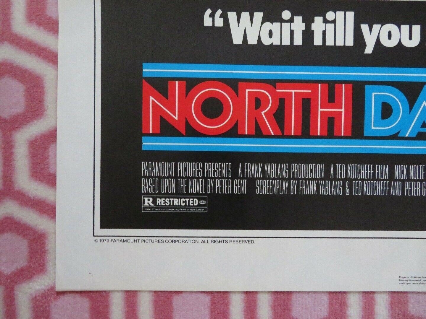 NORTH DALLAS FORTY US ONE SHEET POSTER NICK NOLTE TED KOTCHEFF 1979 Rendezvous Cinema Movie posters