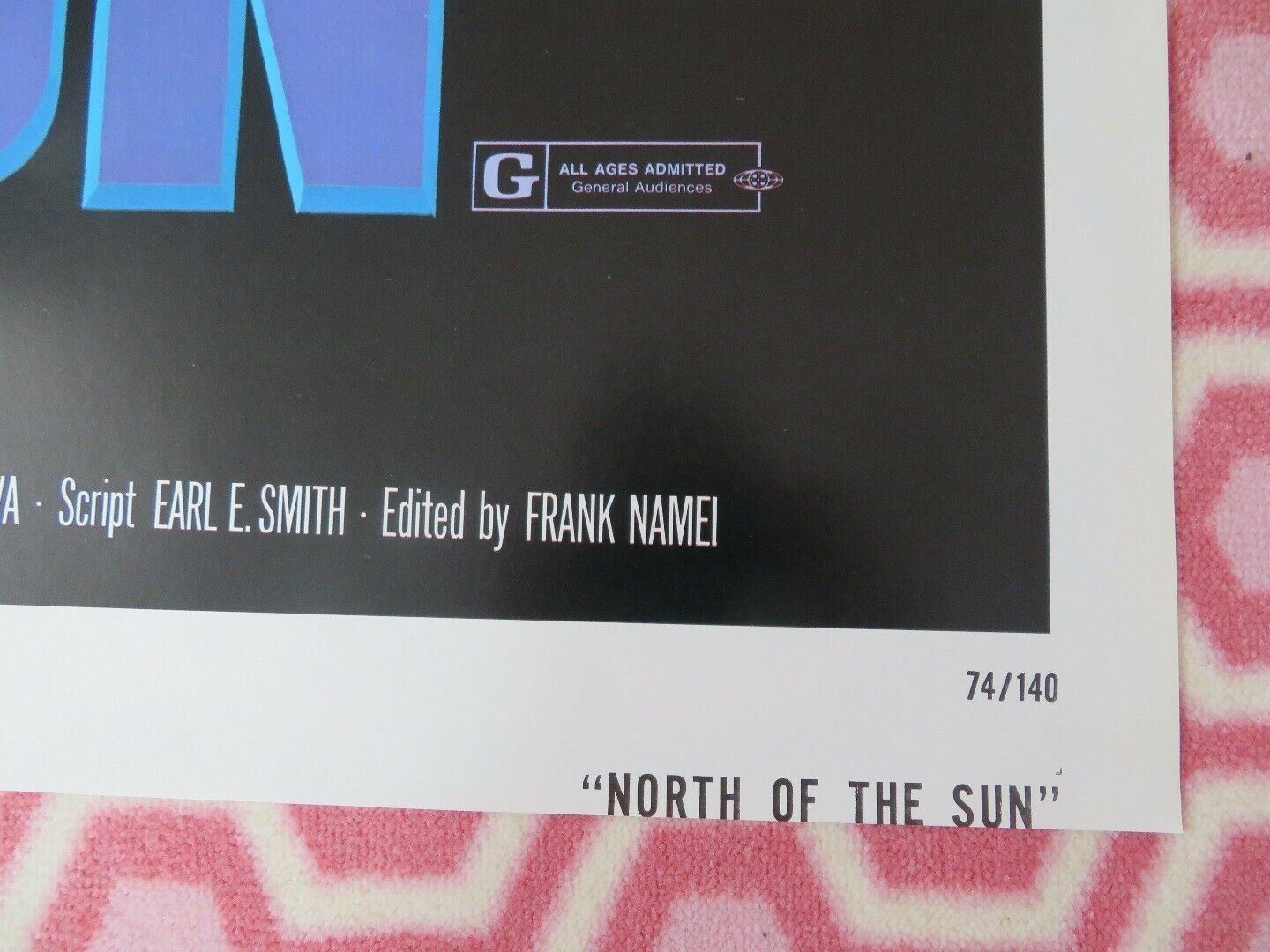 NORTH OF THE SUN 1974 US ONE SHEET POSTER FRANK NAMEI TRUE STORY RARE Movie posters