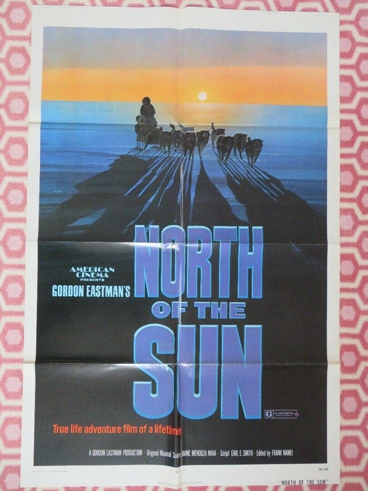 NORTH OF THE SUN 1974 US ONE SHEET POSTER FRANK NAMEI TRUE STORY RARE Movie posters