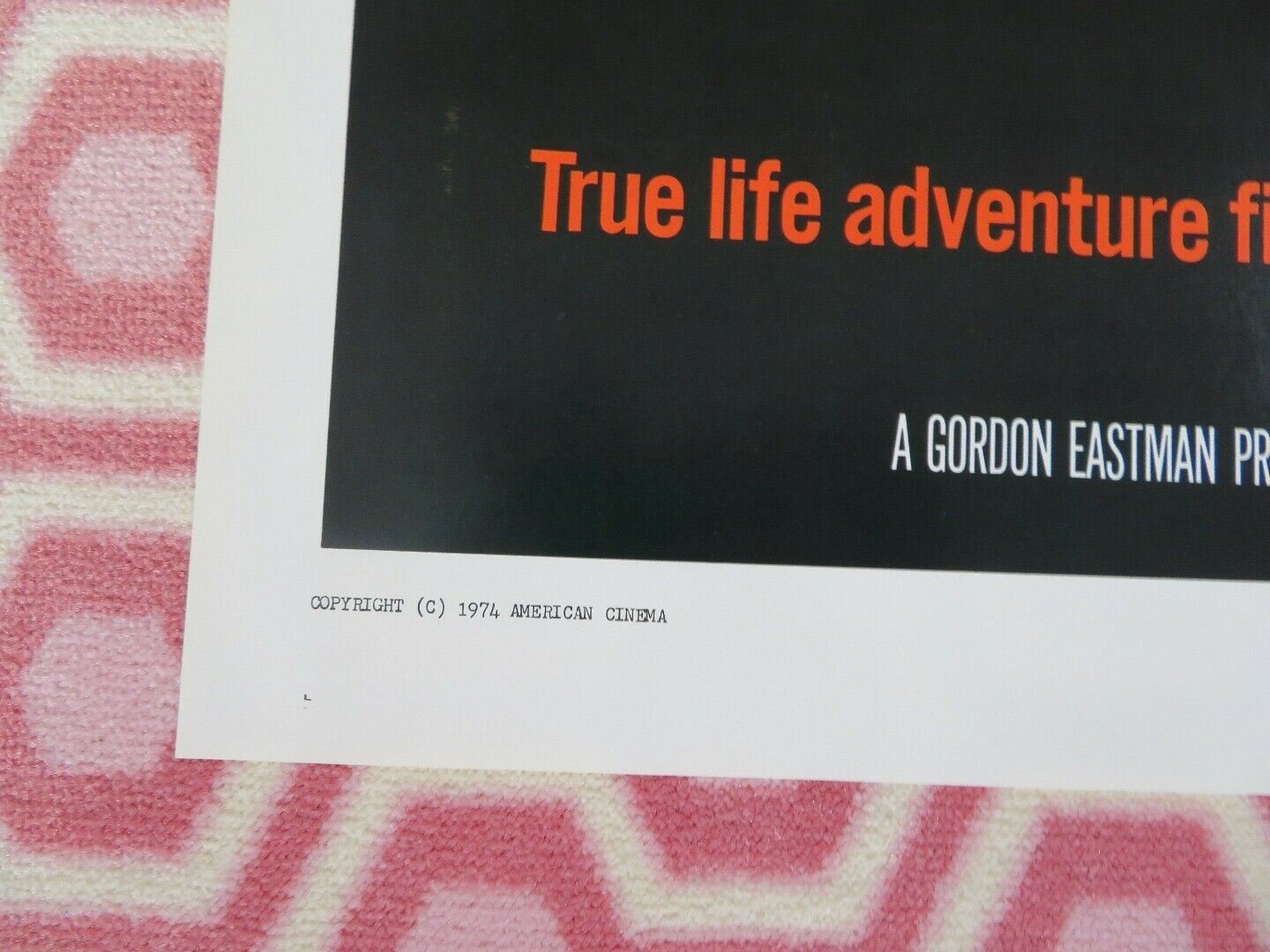 NORTH OF THE SUN 1974 US ONE SHEET POSTER FRANK NAMEI TRUE STORY RARE Movie posters