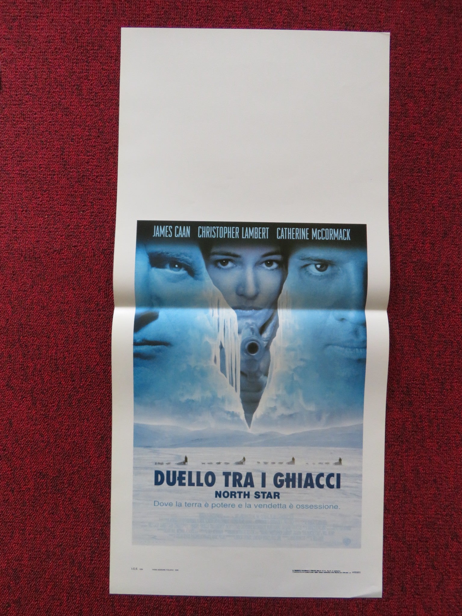 NORTH STAR ITALIAN LOCANDINA POSTER JAMES CAAN CHRISTOPHER LAMBERT 1996 Rendezvous Cinema Movie posters