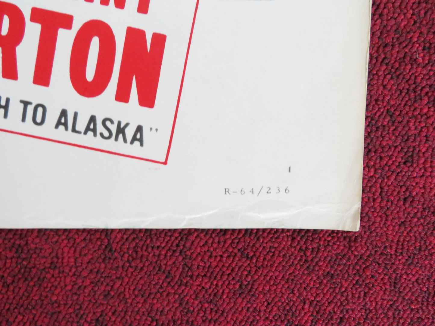 NORTH TO ALASKA US HALF SHEET (22"x 28") POSTER JOHN WAYNE STEWART GRANGER 1964 Rendezvous Cinema Movie posters