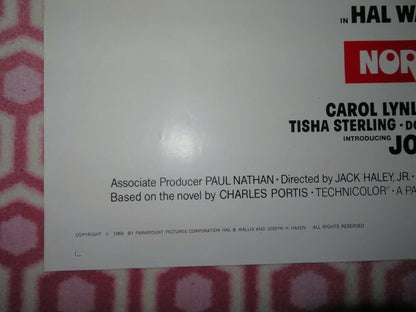 NORWOOD FOLDED US ONE SHEET POSTER GLEN CAMPBELL KIM DARBY 1970 Movie posters