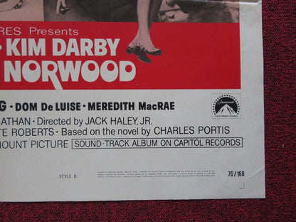 NORWOOD - STYLE B FOLDED US ONE SHEET POSTER GLEN CAMPBELL KIM DARBY 1969 Movie posters