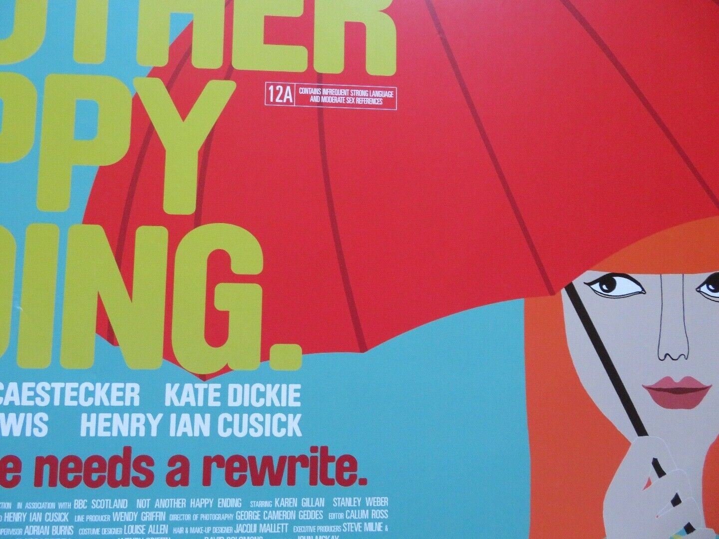 NOT ANOTHER HAPPY ENDING QUAD (30"x 40")ROLLED POSTER KAREN GILLAN STANLEY WEBER - Rendezvous Cinema