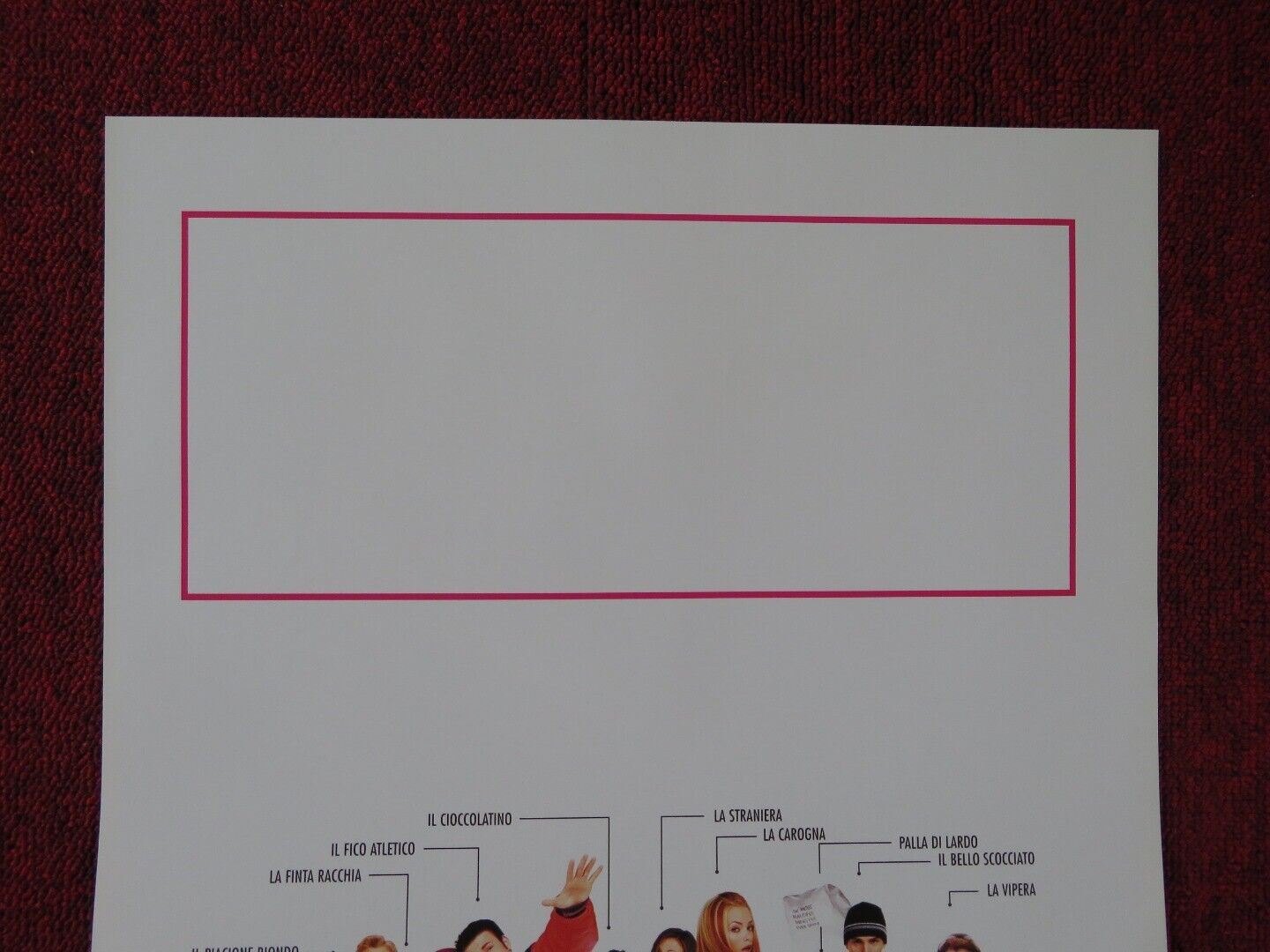 NOT ANOTHER TEEN MOVIE ITALIAN LOCANDINA (27.5"x13") POSTER CHRIS EVANS 2001 Movie posters