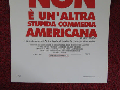 NOT ANOTHER TEEN MOVIE ITALIAN LOCANDINA (27.5"x13") POSTER CHRIS EVANS 2001 Movie posters