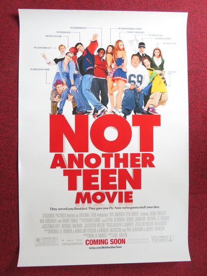 NOT ANOTHER TEEN MOVIE US ONE SHEET ROLLED POSTER CHRIS EVANS JAIME PRESSLY 2001 Rendezvous Cinema Movie posters