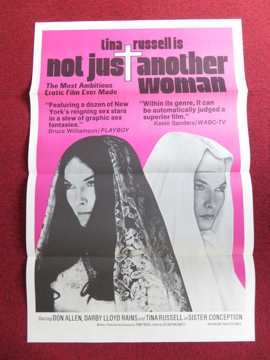 NOT JUST ANOTHER WOMAN US TRI FOLDED ONE SHEET ROLLED POSTER DON ALLEN 1974 Rendezvous Cinema Movie posters