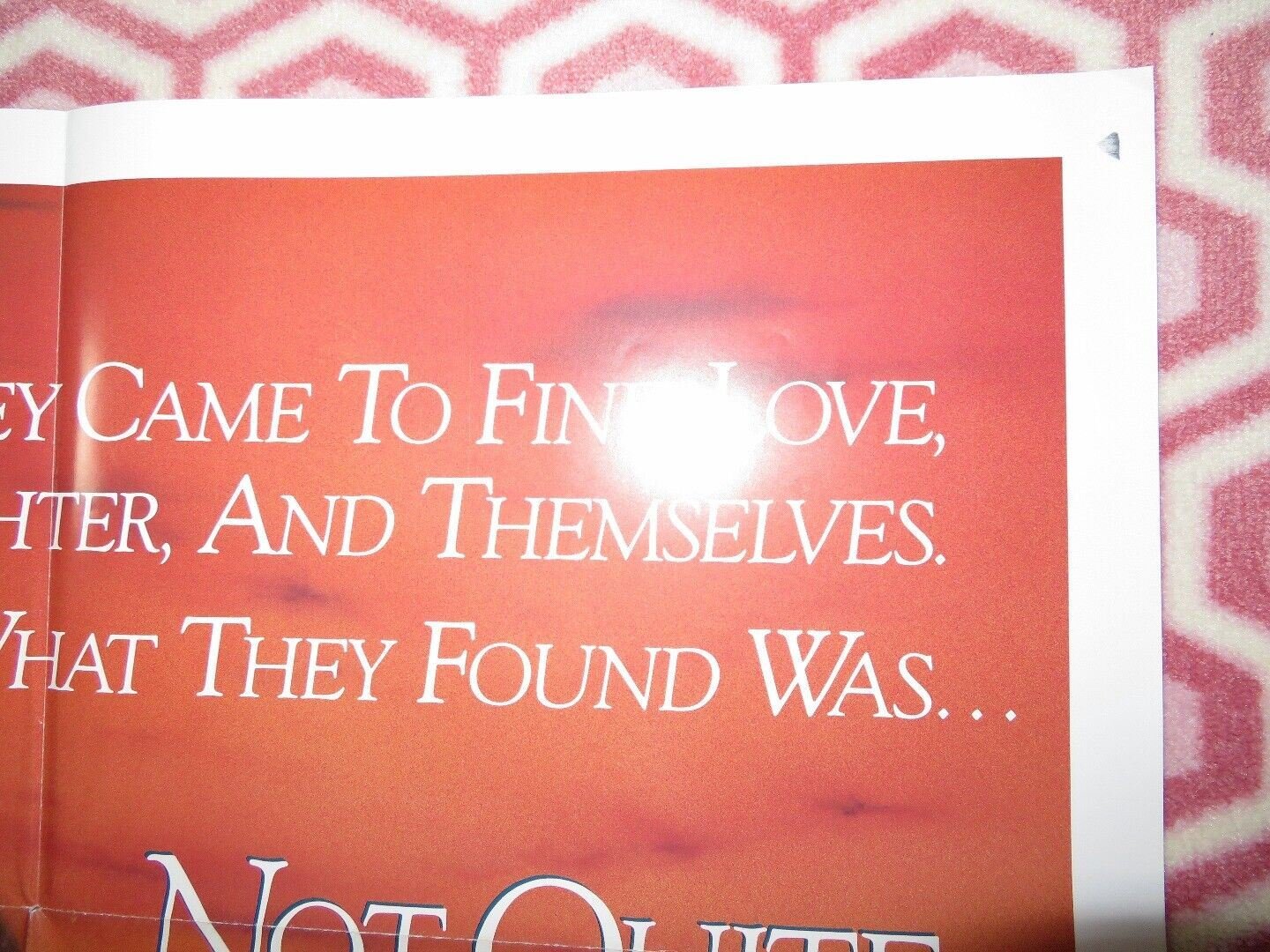 NOT QUITE PARADISE US ONE SHEET POSTER JOANNA PACULA 1985 Movie posters