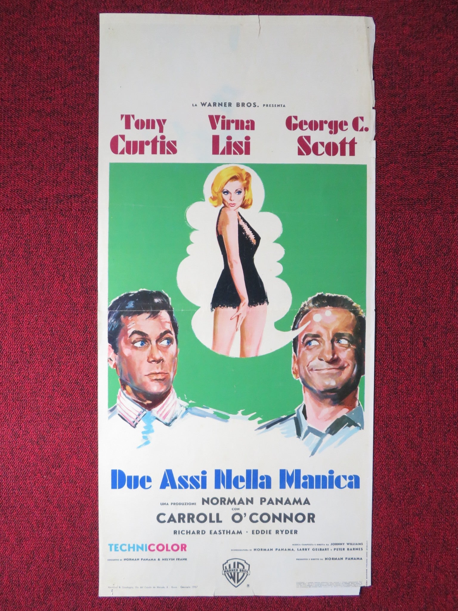 NOT WITH MY WIFE, YOU DON'T! ITALIAN LOCANDINA POSTER TONY CURTIS V. LISI 1967 Rendezvous Cinema Movie posters