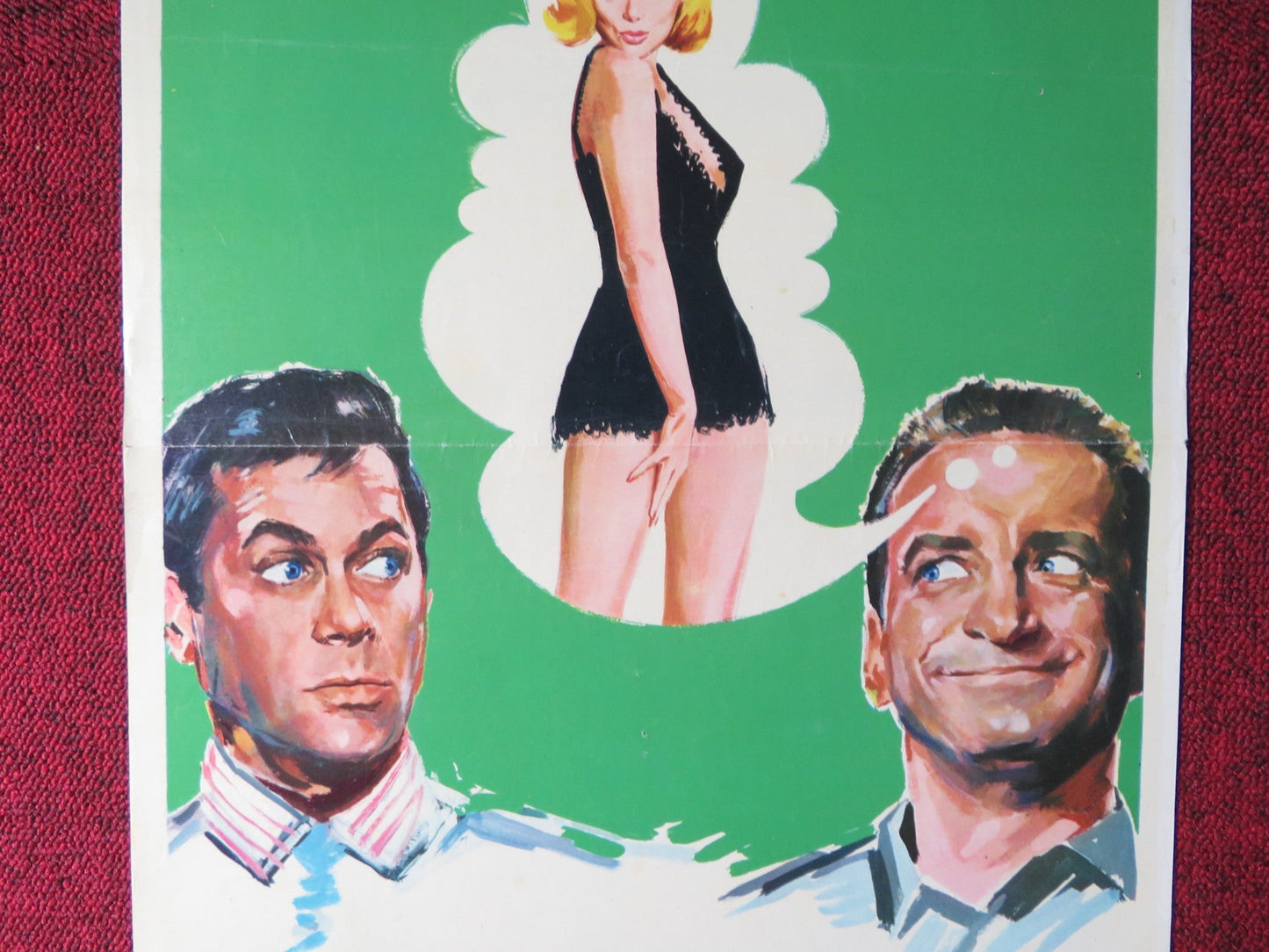 NOT WITH MY WIFE, YOU DON'T! ITALIAN LOCANDINA POSTER TONY CURTIS V. LISI 1967 Rendezvous Cinema Movie posters