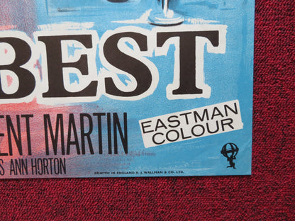 NOTHING BUT THE BEST FOLDED US ONE SHEET POSTER ALAN BATES DENHOLM ELLIOTT 1964 Rendezvous Cinema Movie posters