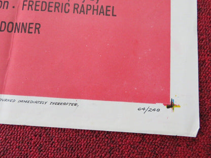 NOTHING BUT THE BEST FOLDED US ONE SHEET POSTER ALAN BATES DENHOLM ELLIOTT 1964 Movie posters