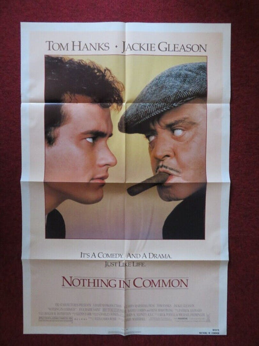 NOTHING IN COMMON FOLDED US ONE SHEET POSTER TOM HANKS JACKIE GLEASON 1986 Movie posters