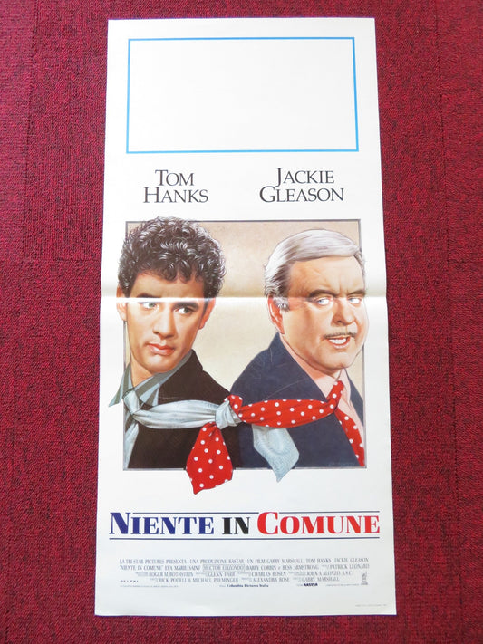 NOTHING IN COMMON ITALIAN LOCANDINA POSTER TOM HANKS JACKIE GLEASON 1986 Rendezvous Cinema Movie posters