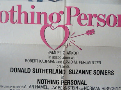 NOTHING PERSONAL US ONE SHEET POSTER DONALD SUTHERLAND SUZANNE SOMERS Movie posters