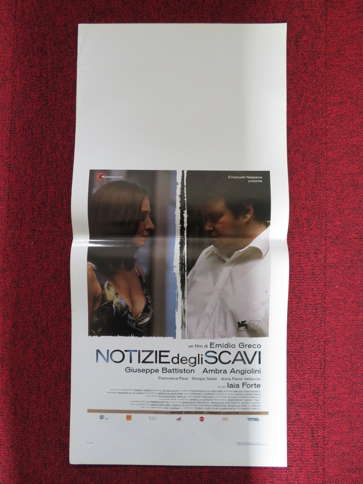 NOTIZIE DEGLI SCAVI ITALIAN LOCANDINA POSTER G. BATTISTON A. ANGIOLINI 2010 Rendezvous Cinema Movie posters