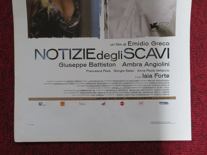 NOTIZIE DEGLI SCAVI ITALIAN LOCANDINA POSTER G. BATTISTON A. ANGIOLINI 2010 Rendezvous Cinema Movie posters