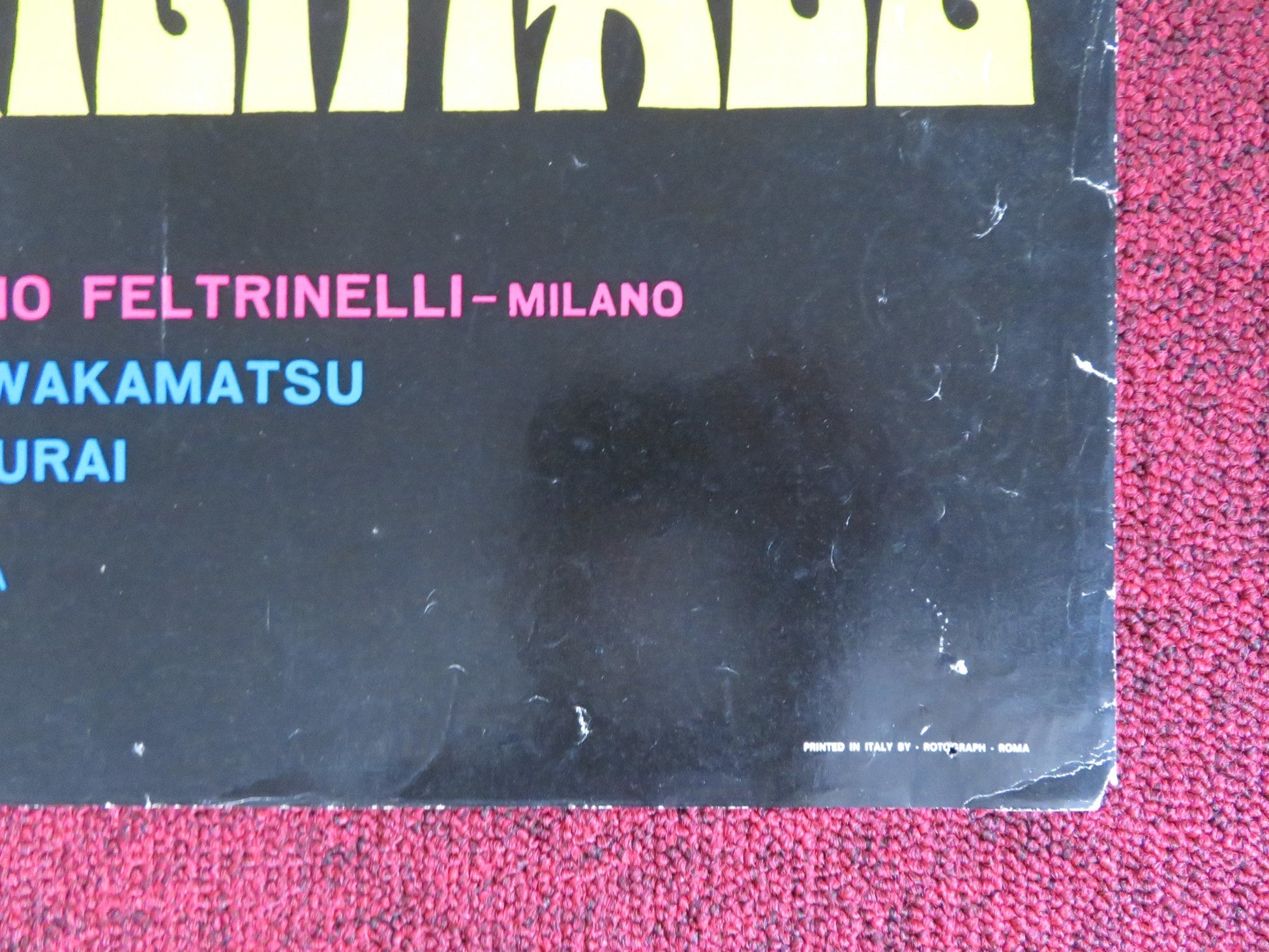 NOTORIOUS CONCUBINES ITALIAN FOGLIO POSTER TOMOKO MAYAMA SHIKOKYU TAKASHIMA 1968 Rendezvous Cinema Movie posters