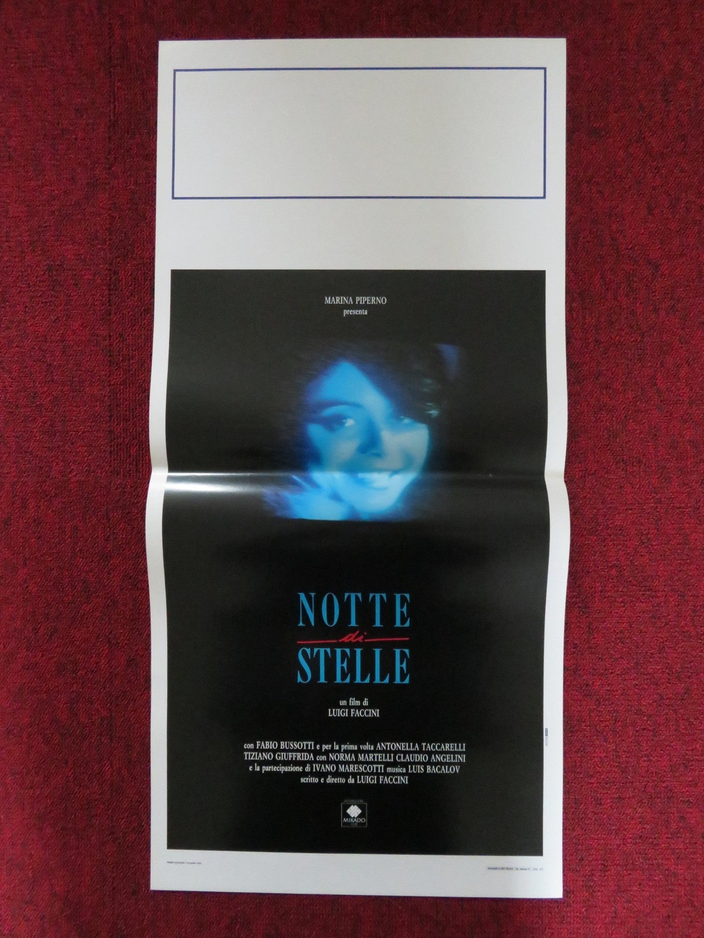 NOTTE DI STELLE ITALIAN LOCANDINA POSTER FABIO BUSSOTTI A. TACCARELLI 1991 Rendezvous Cinema Movie posters