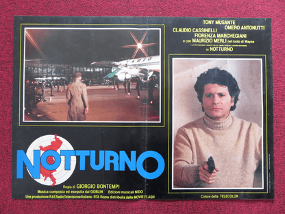 NOTTURNO - A ITALIAN FOTOBUSTA POSTER TONY MUSANTE CLAUDIO CASSINELLI 1981 Rendezvous Cinema Movie posters
