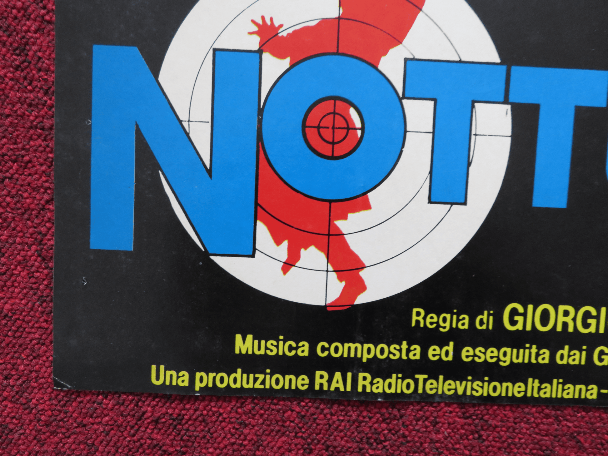 NOTTURNO - A ITALIAN FOTOBUSTA POSTER TONY MUSANTE CLAUDIO CASSINELLI 1981 Rendezvous Cinema Movie posters