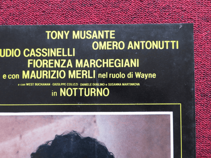NOTTURNO - A ITALIAN FOTOBUSTA POSTER TONY MUSANTE CLAUDIO CASSINELLI 1981 Rendezvous Cinema Movie posters