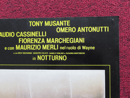 NOTTURNO - B ITALIAN FOTOBUSTA POSTER TONY MUSANTE CLAUDIO CASSINELLI 1981 Rendezvous Cinema Movie posters