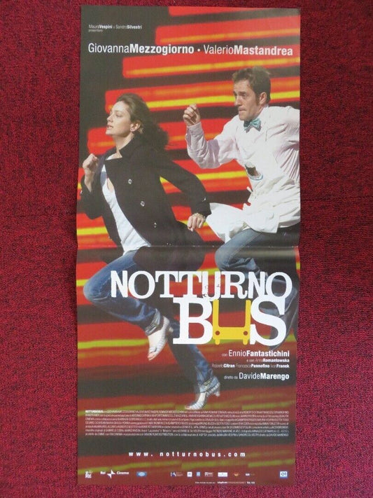 NOTTURNO BUS / NIGHT BUS ITALIAN LOCANDINA (26"x12") POSTER G MEZZOGIORNO 2007 - Rendezvous Cinema