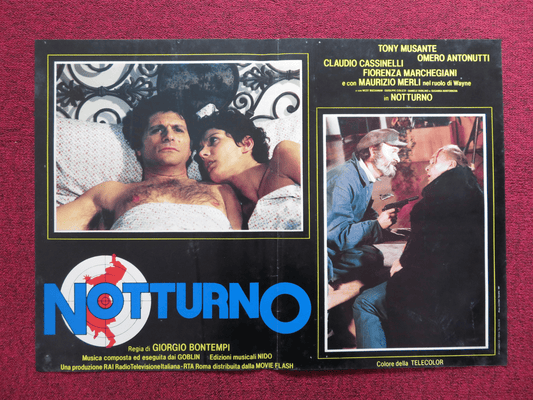 NOTTURNO - C ITALIAN FOTOBUSTA POSTER TONY MUSANTE CLAUDIO CASSINELLI 1981 Rendezvous Cinema Movie posters