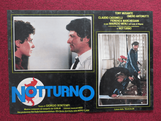 NOTTURNO - D ITALIAN FOTOBUSTA POSTER TONY MUSANTE CLAUDIO CASSINELLI 1981 Rendezvous Cinema Movie posters