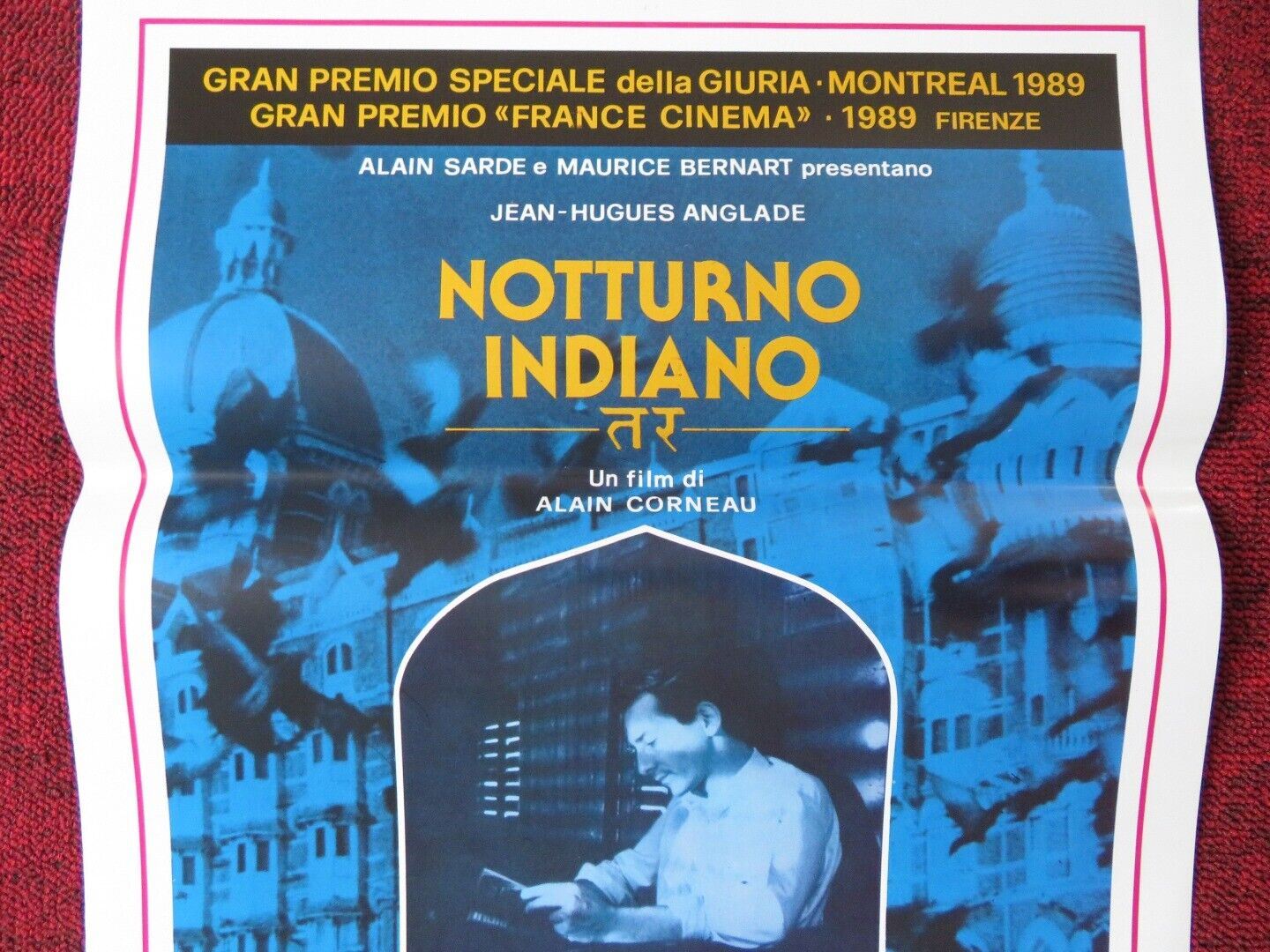 NOTTURNO INDIANO ITALIAN LOCANDINA (27.5"x13") POSTER ALAIN CORNEAU 1989 Movie posters