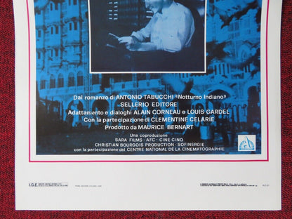 NOTTURNO INDIANO ITALIAN LOCANDINA (27.5"x13") POSTER ALAIN CORNEAU 1989 Movie posters