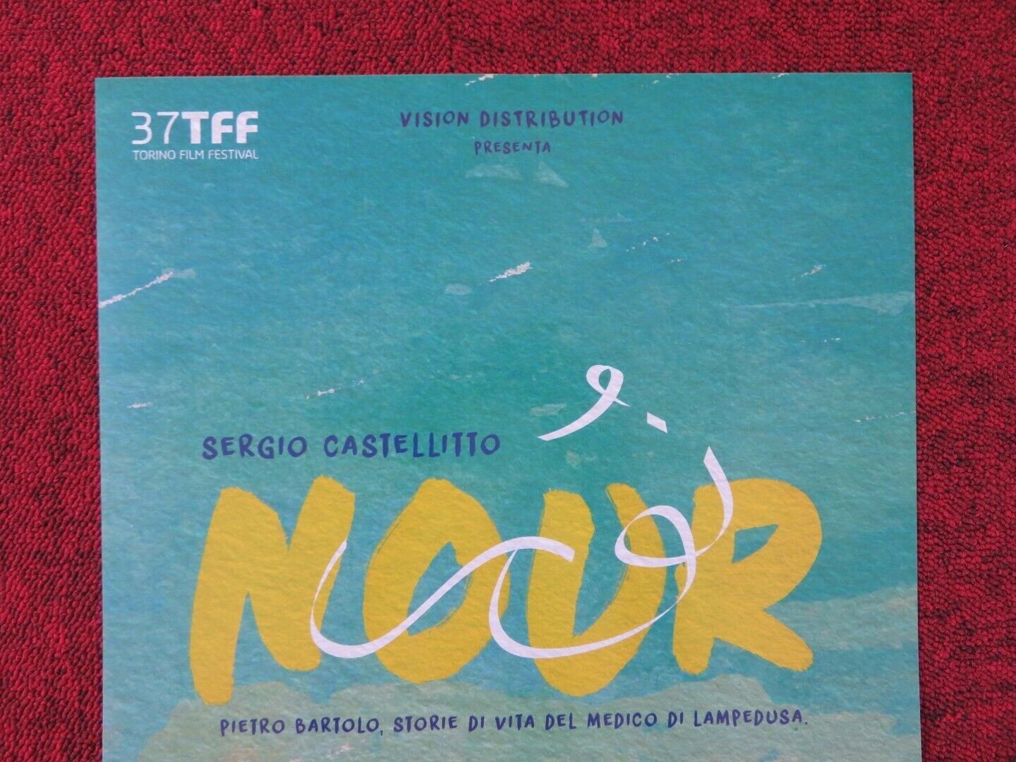 NOUR ITALIAN LOCANDINA (26.5"x12.5") POSTER SERGIO CASTELLITTO GUGLIELMO 2019 Rendezvous Cinema Movie posters