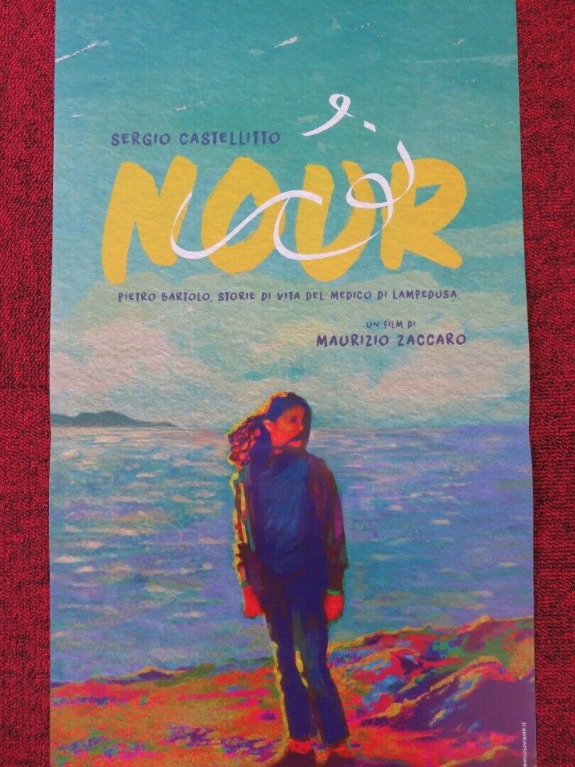 NOUR ITALIAN LOCANDINA (26.5"x12.5") POSTER SERGIO CASTELLITTO GUGLIELMO 2019 Rendezvous Cinema Movie posters