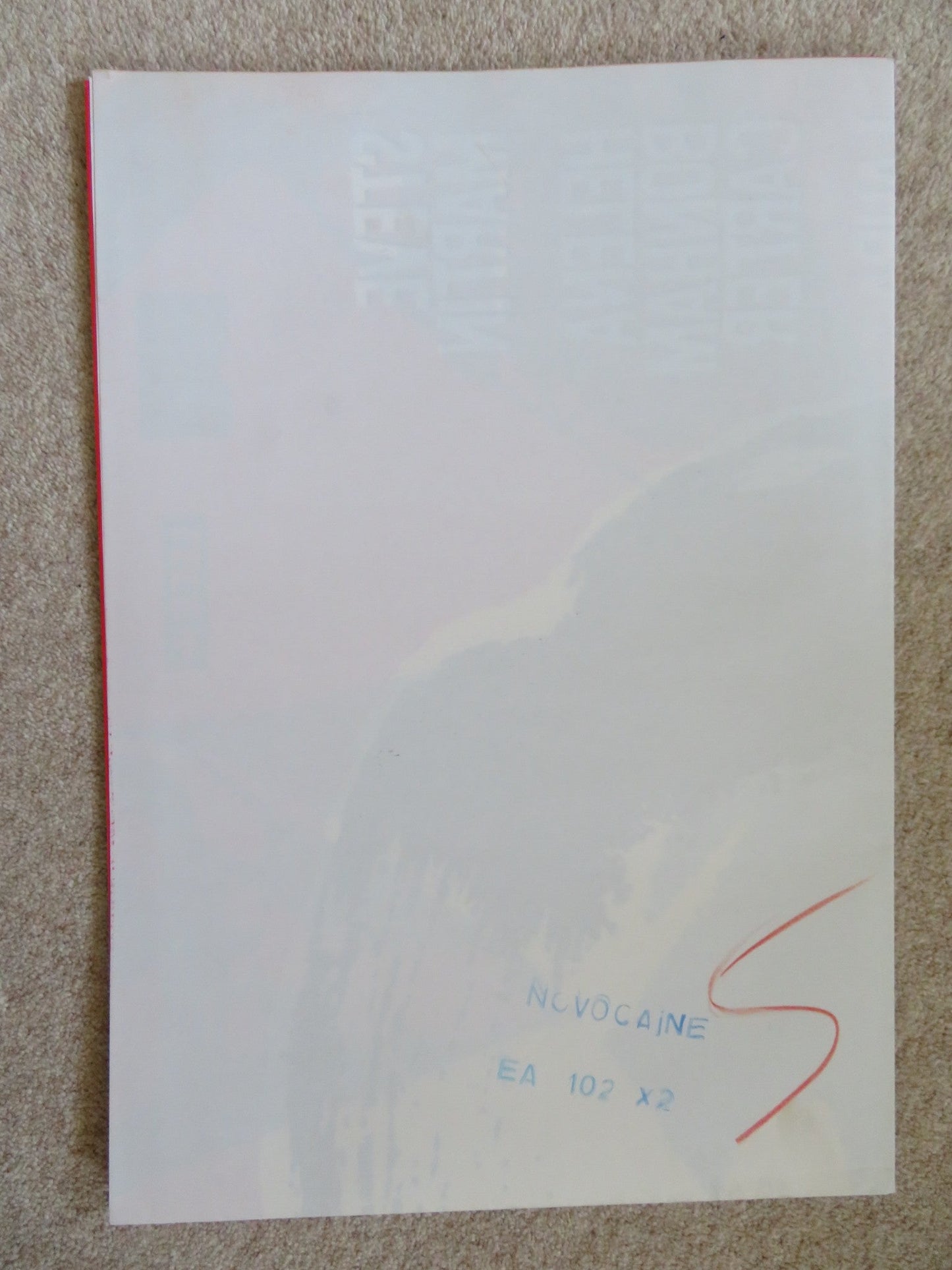 NOVACAINE ITALIAN 2 FOGLIO POSTER STEVE MARTIN HELENA BONHAM CARTER 2001 Rendezvous Cinema Movie posters