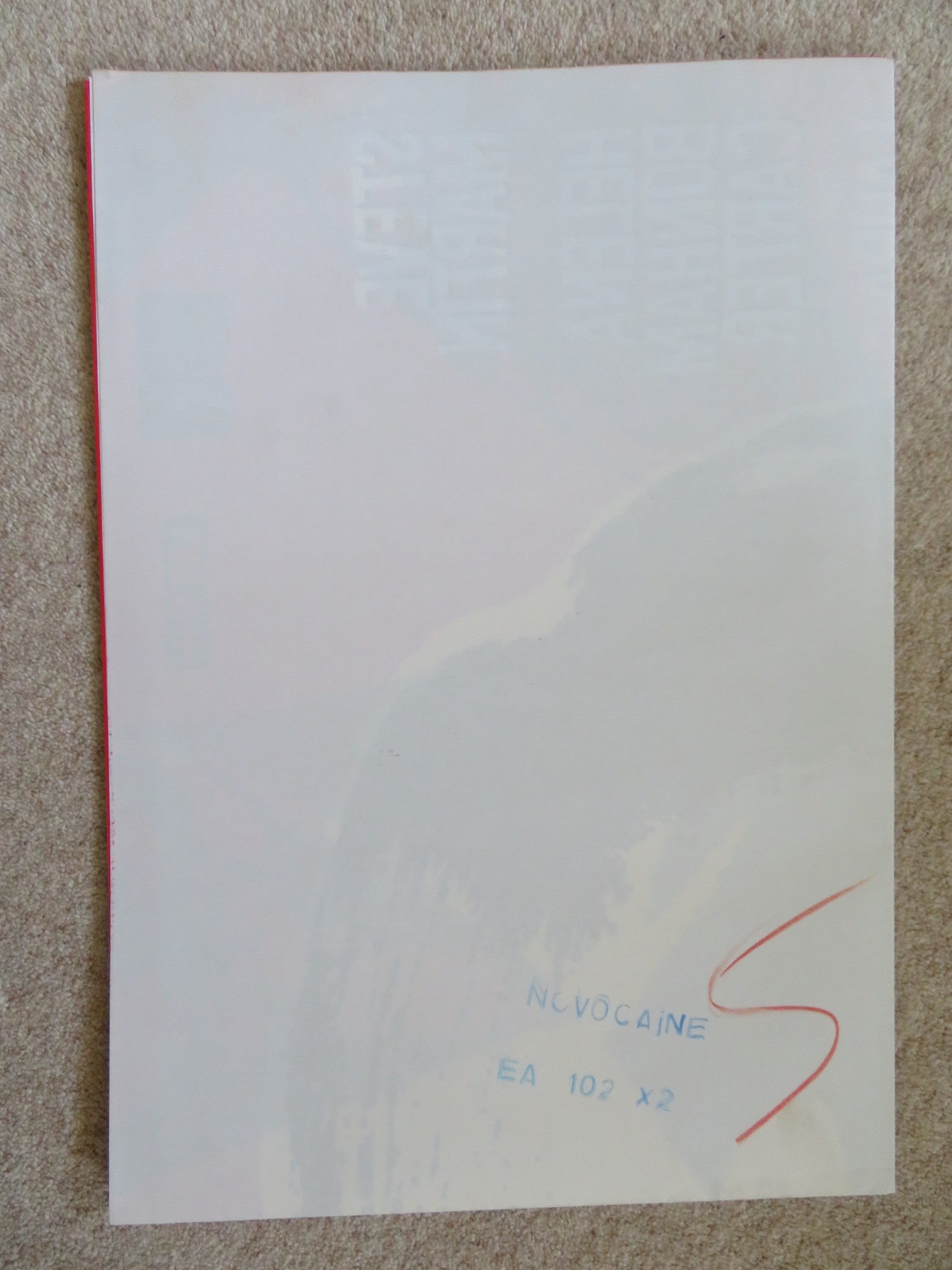 NOVACAINE ITALIAN 2 FOGLIO POSTER STEVE MARTIN HELENA BONHAM CARTER 2001 Rendezvous Cinema Movie posters