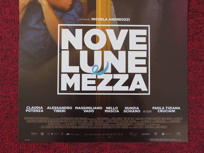 NOVE LUNE E MEZZA ITALIAN LOCANDINA (26.5"x12.5") POSTER GIORGIO PASOTTI 2017 Movie posters