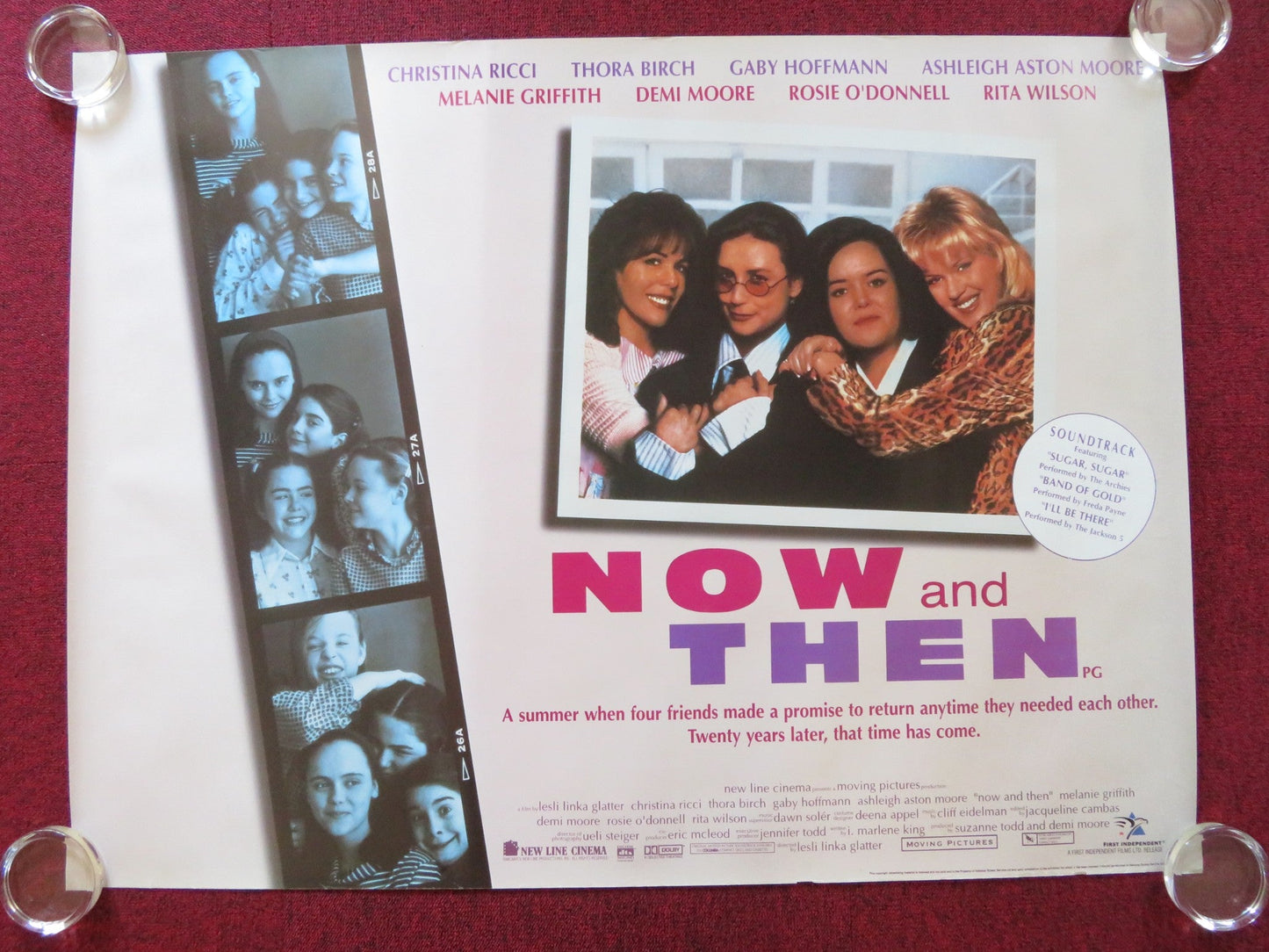 NOW AND THEN UK QUAD (30"x 40") ROLLED POSTER CHRISTINA RICCI THORA BIRCH 1995 Rendezvous Cinema Movie posters