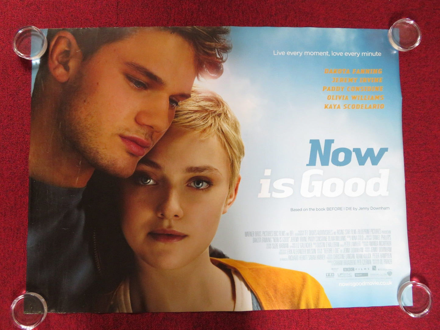 NOW IS GOOD UK QUAD (30"x 40") ROLLED POSTER DAKOTA FANNING JEREMY IRVINE 2012 Rendezvous Cinema Movie posters
