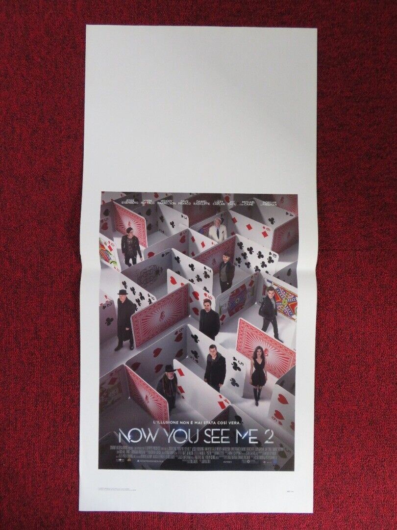 NOW YOU SEE ME 2 ITALIAN LOCANDINA (27.5"x13") POSTER DANIEL RADCLIFFE 2016 Movie posters