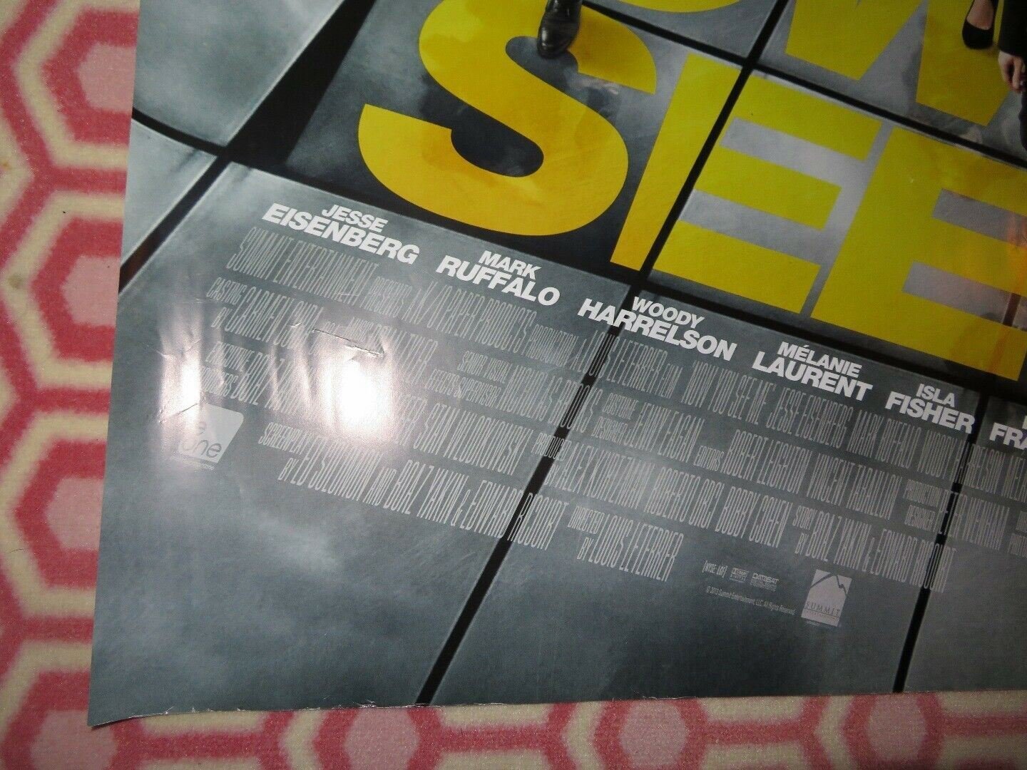 NOW YOU SEE ME QUAD (30"x 40") ROLLED POSTER JESSE EISENBERG MARK RUFFALO 2013 Movie posters