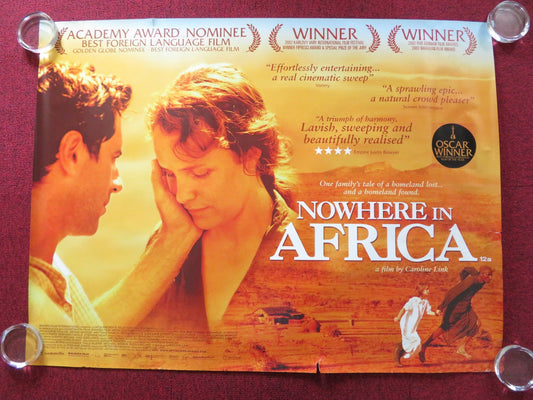 NOWHERE IN AFRICA UK QUAD (30"x 40") ROLLED POSTER JULIANE KOHLER 2001 Rendezvous Cinema Movie posters