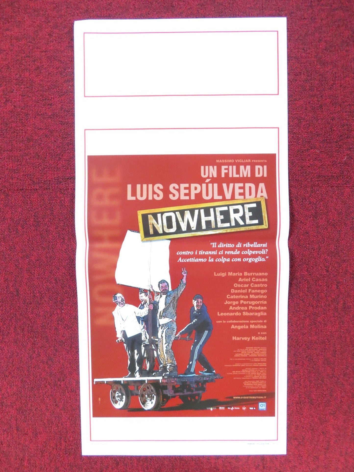 NOWHERE ITALIAN LOCANDINA POSTER HARVEY KEITEL JORGE PERUGORRIA 2002 Rendezvous Cinema Movie posters