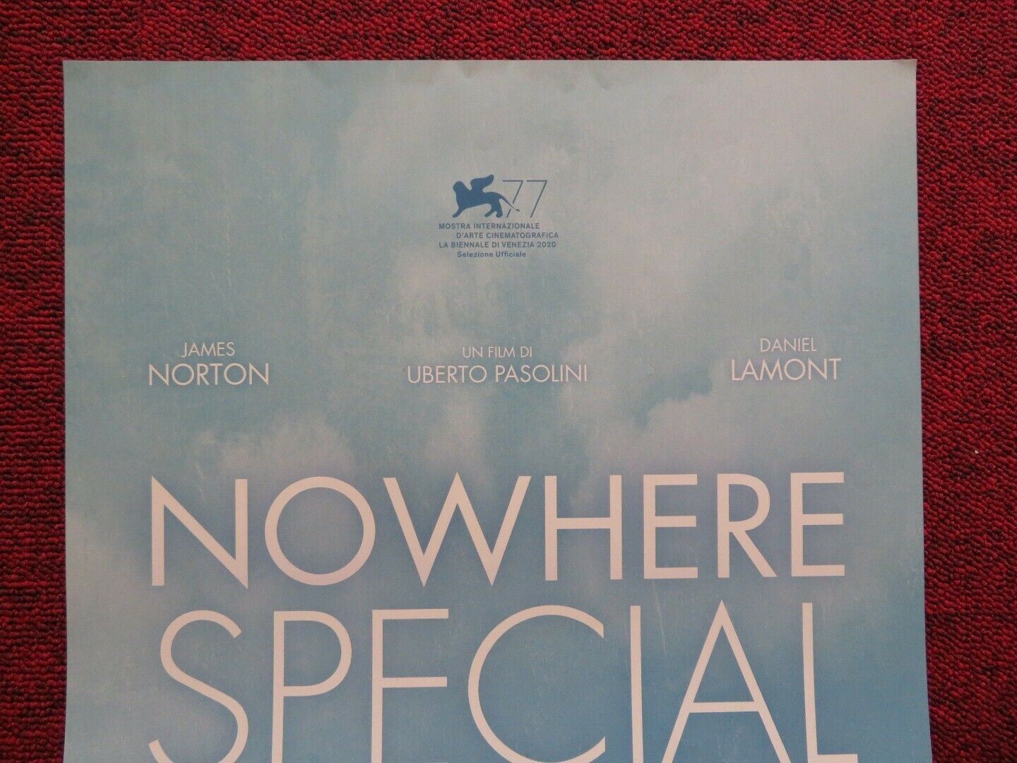 NOWHERE SPECIAL ITALIAN LOCANDINA (27"x12.5") POSTER JAMES NORTON 2020 - Rendezvous Cinema